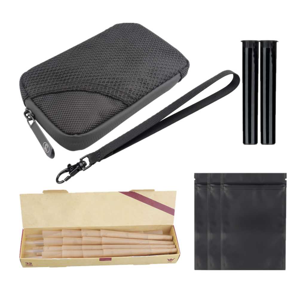 Smell-Proof Smoker Accessories Storage Case Set 1
